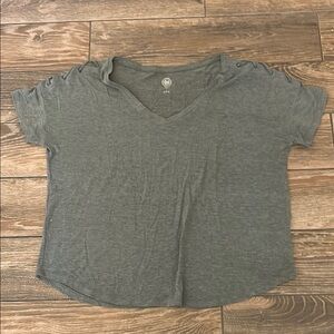 Green V-Neck T-Shirt